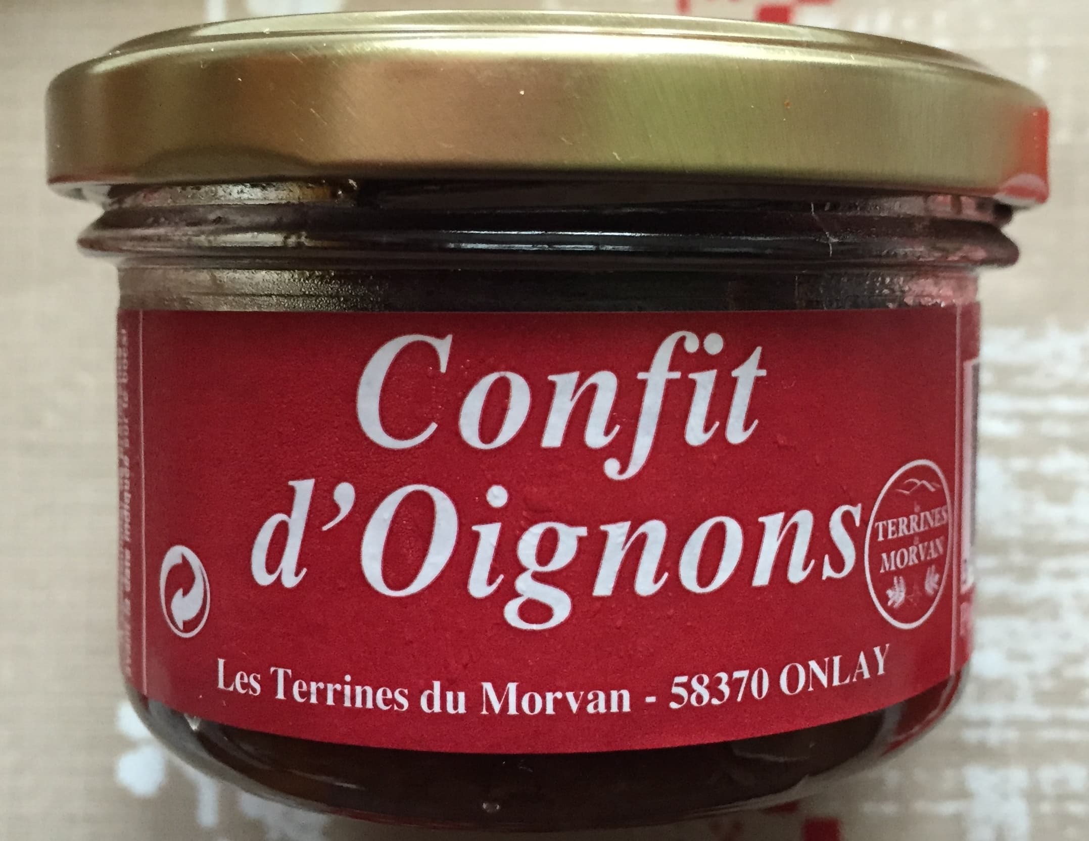 Les Terrines du Morvan Confit d'Oignons packshot