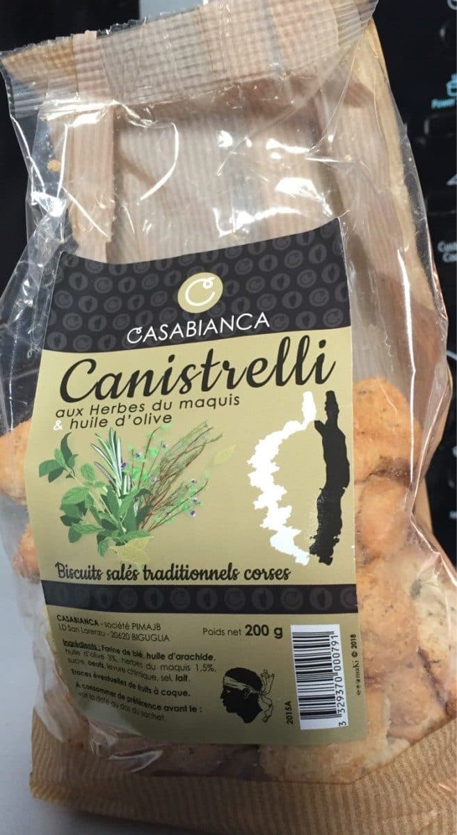 Open Food Facts Canistrelli packshot