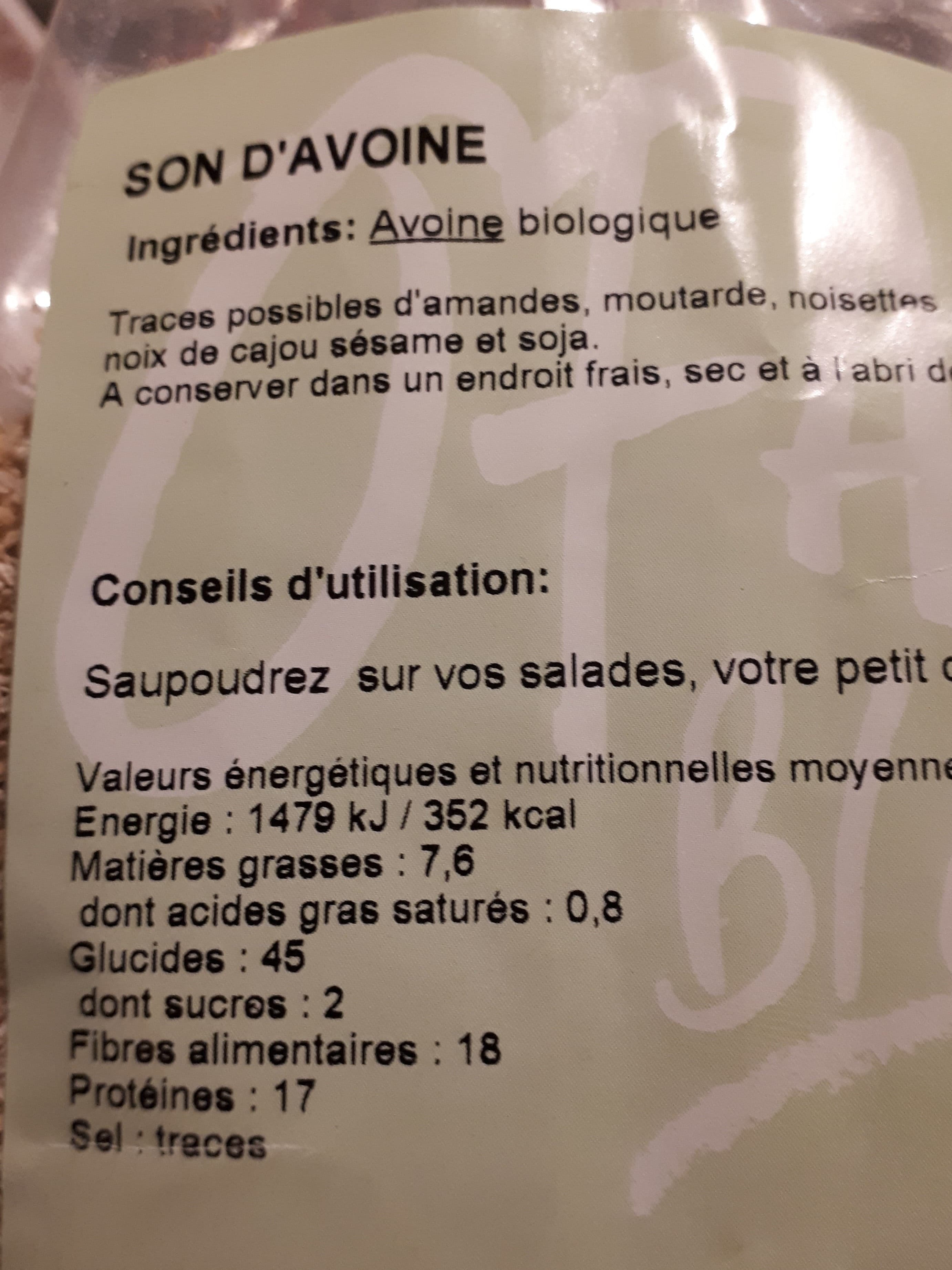 Markal Son d'avoine packshot