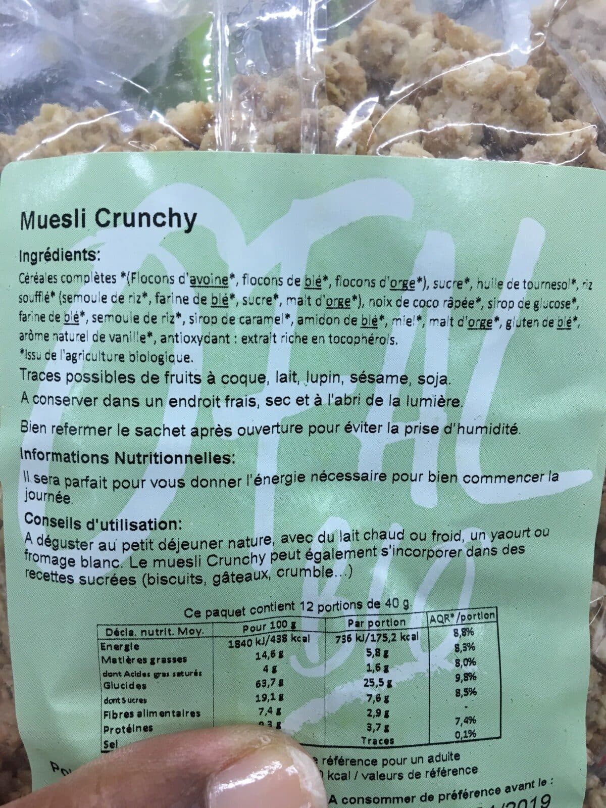 Ofal Muesli Crunchy packshot