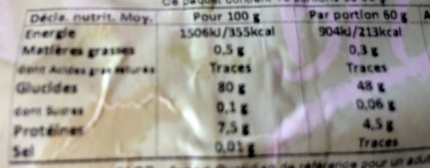 Ofal Riz rond blanc packshot