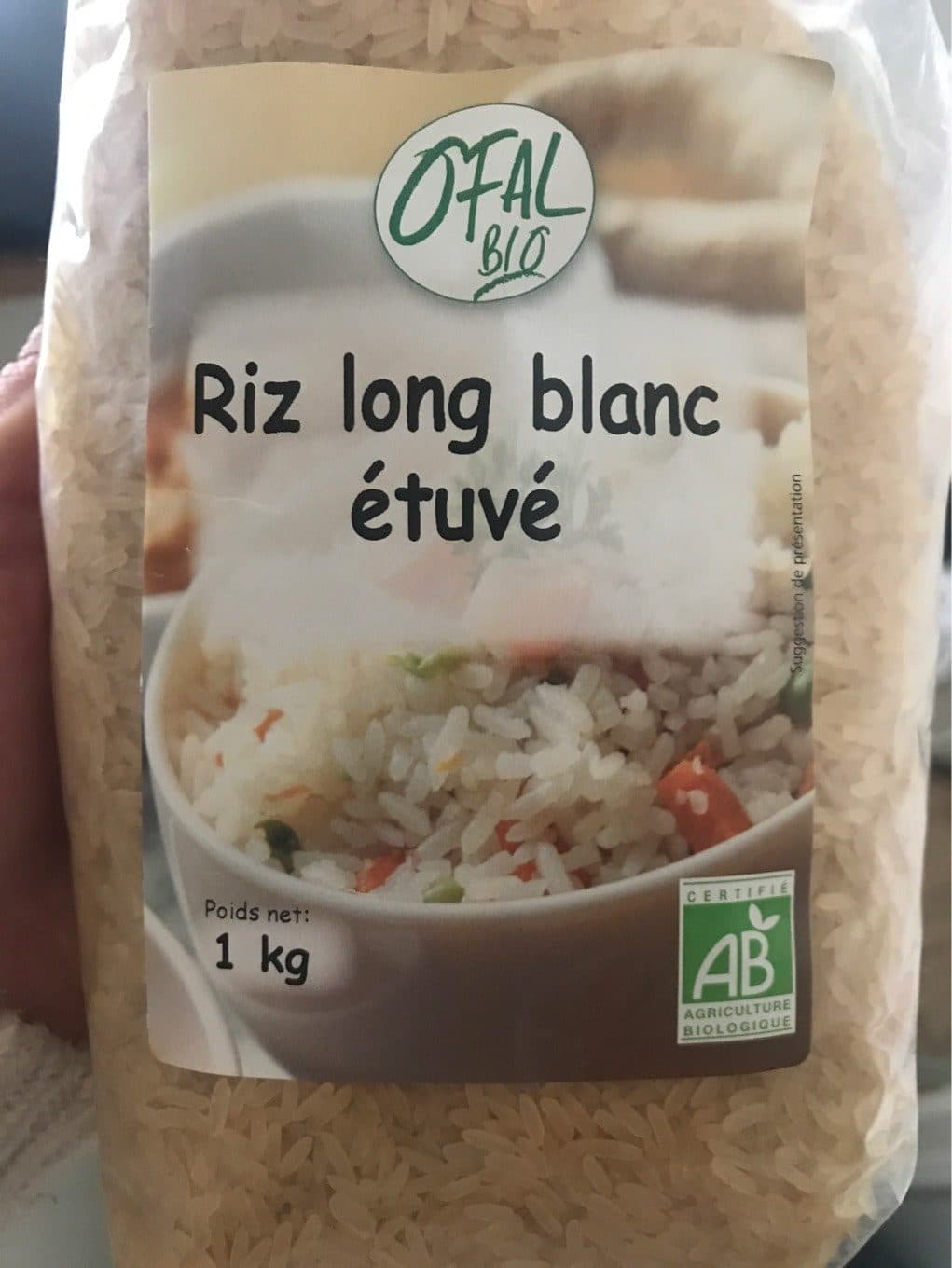 Markal Riz long blanc étuvé packshot
