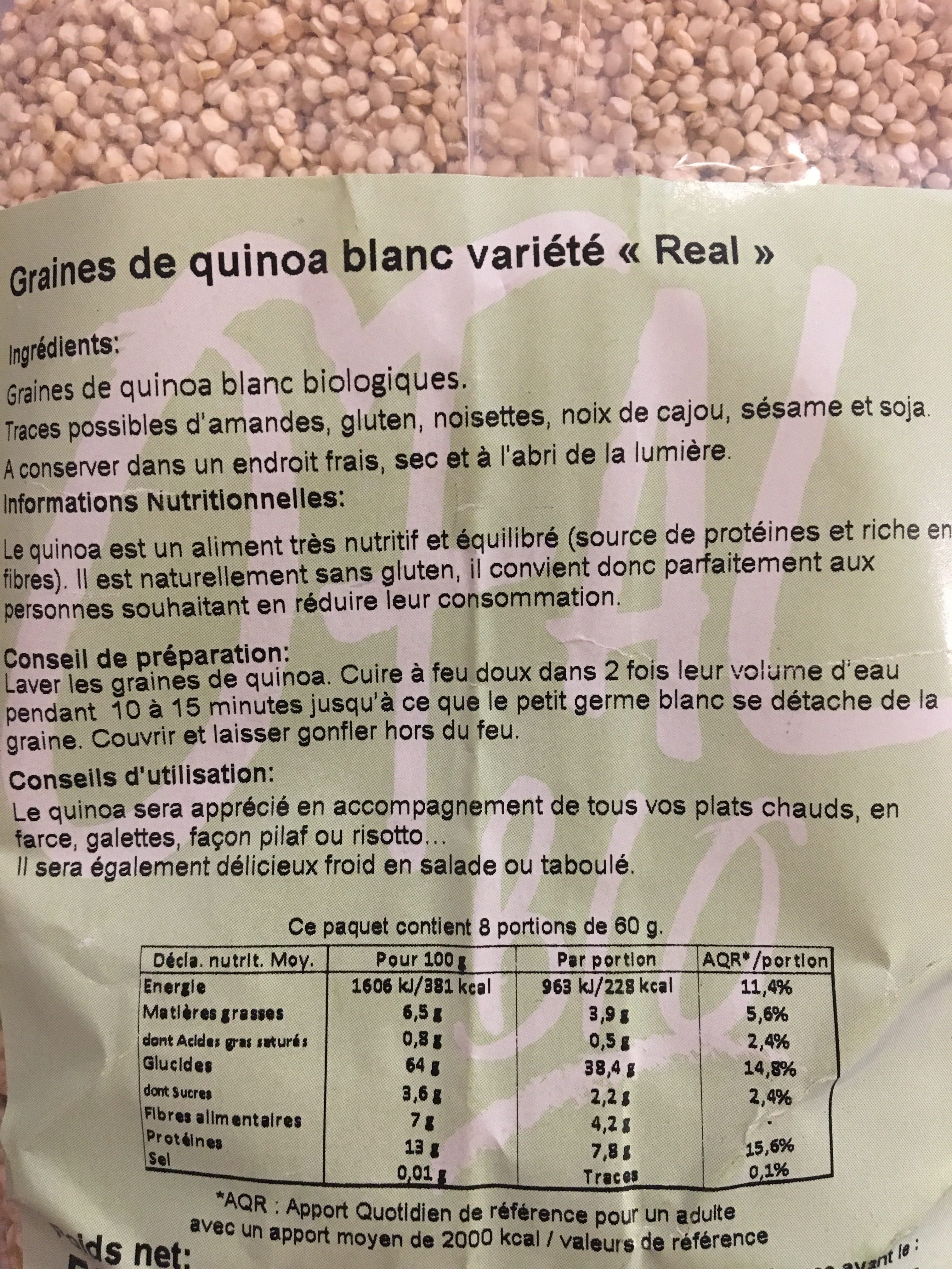 Ofal Quinoa blanc « real » packshot