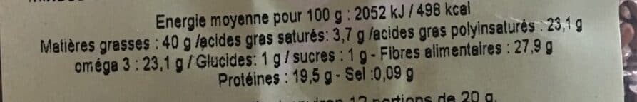 Ofal Graines de lin brun bio packshot