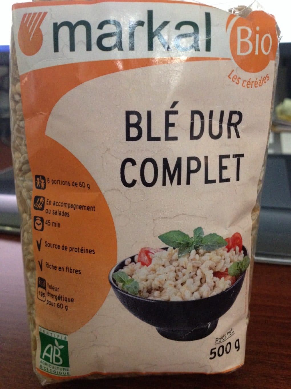 Markal Blé dur complet packshot