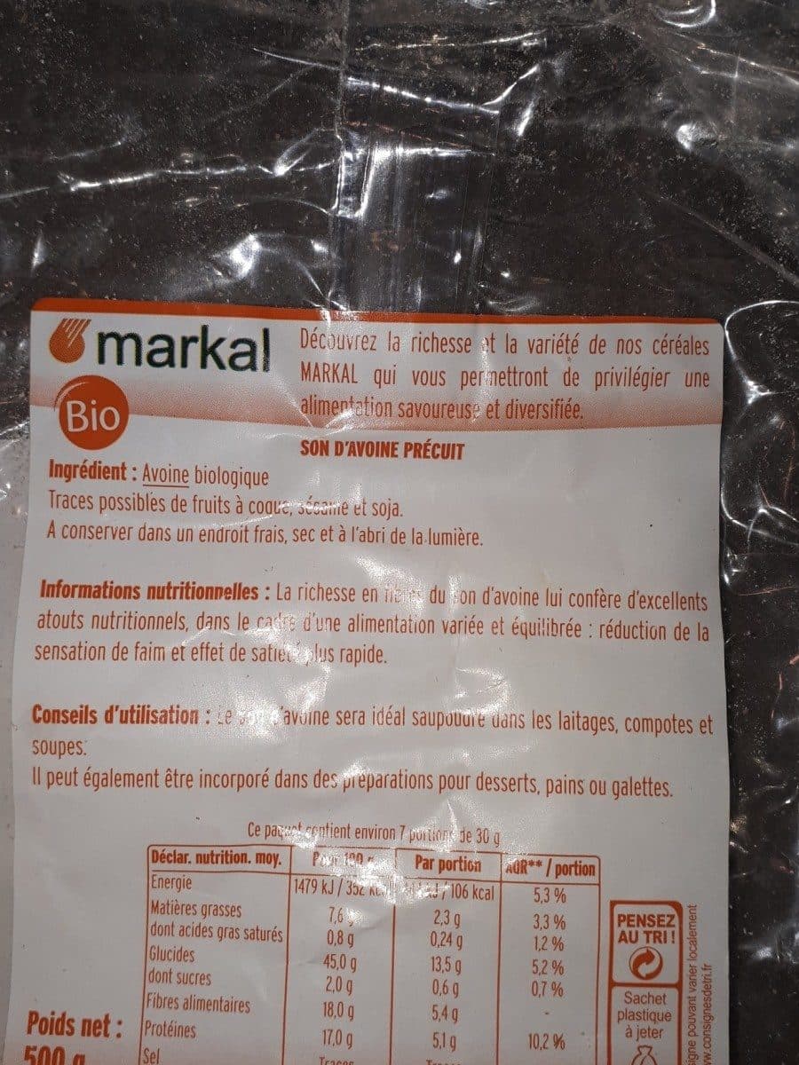 Markal Son D'avoine packshot