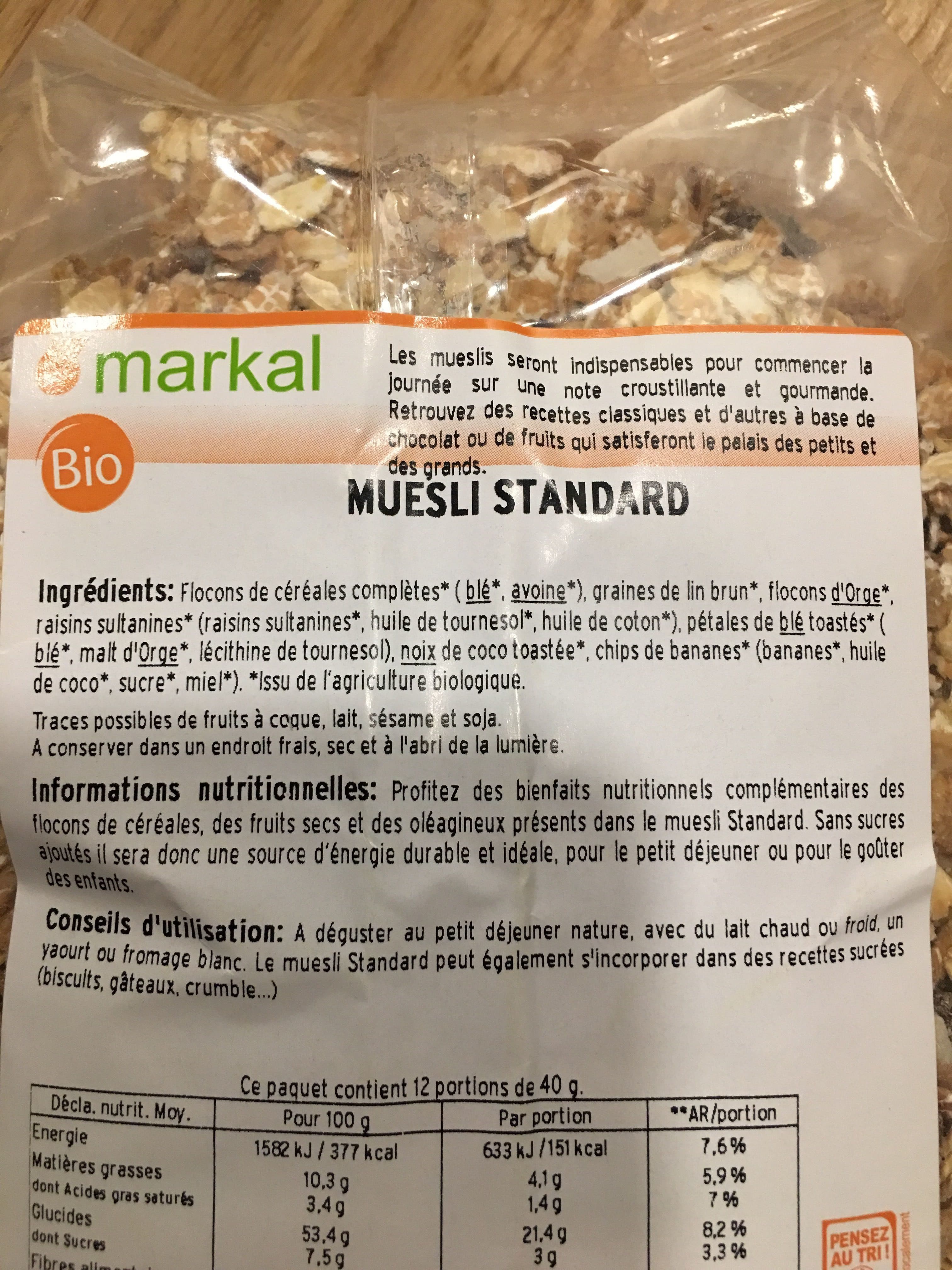 Markal Muesli standard packshot