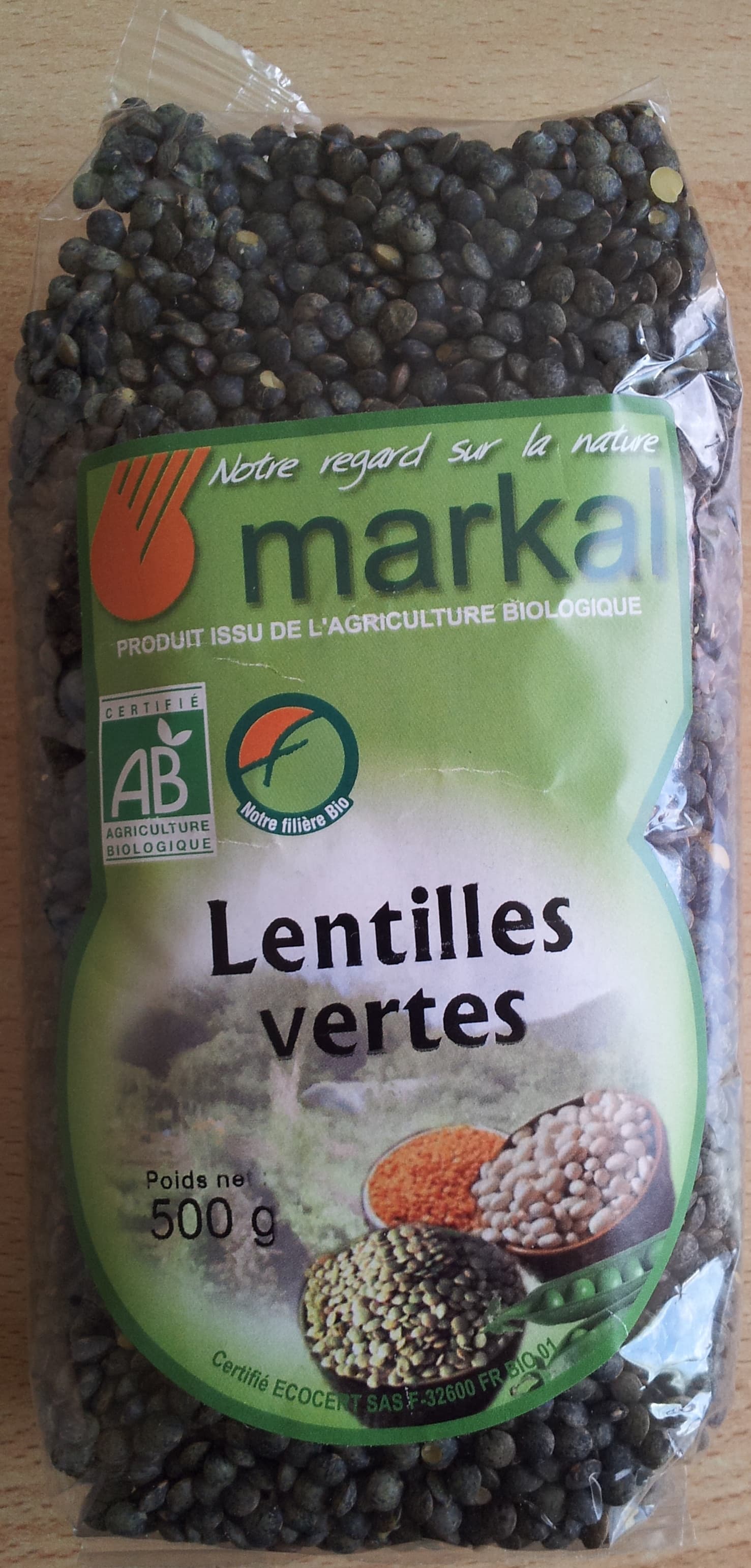 Markal Lentilles vertes Bio packshot