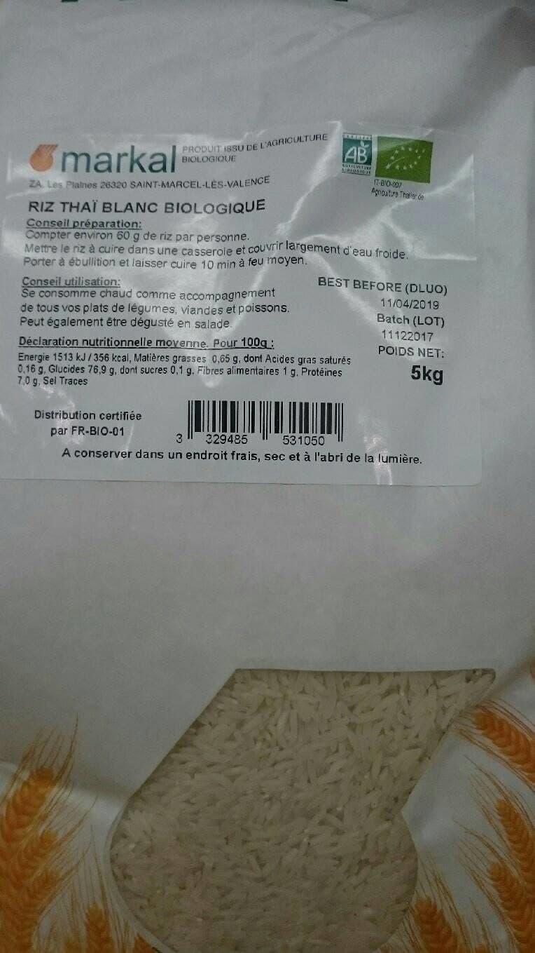 Markal Riz Thai Blanc packshot