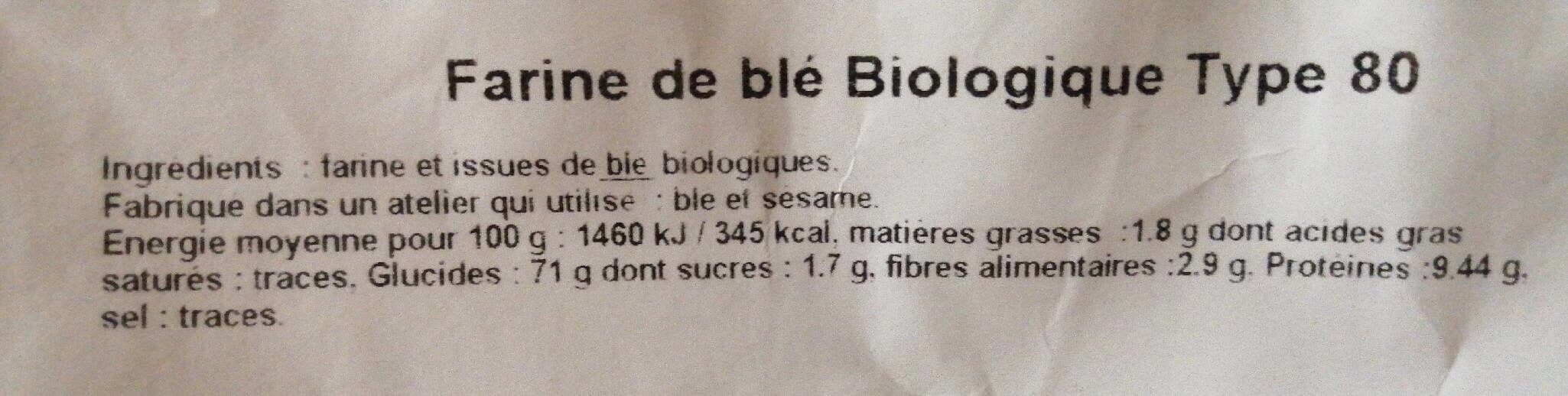 Markal Farine De Ble Bise T80 packshot