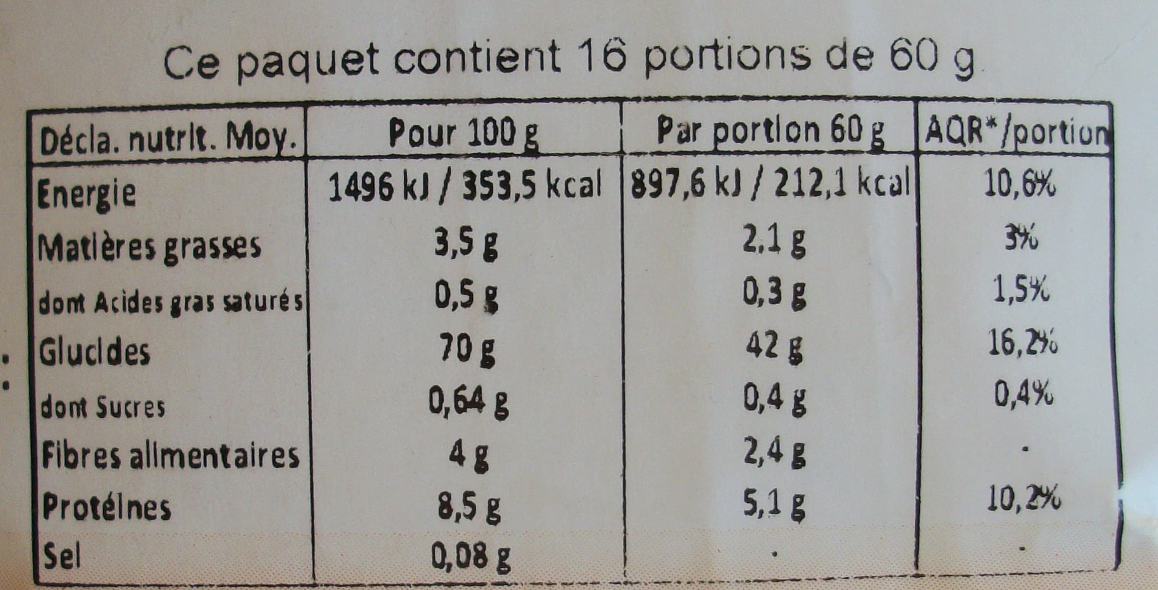markal Semoule de maïs fine packshot