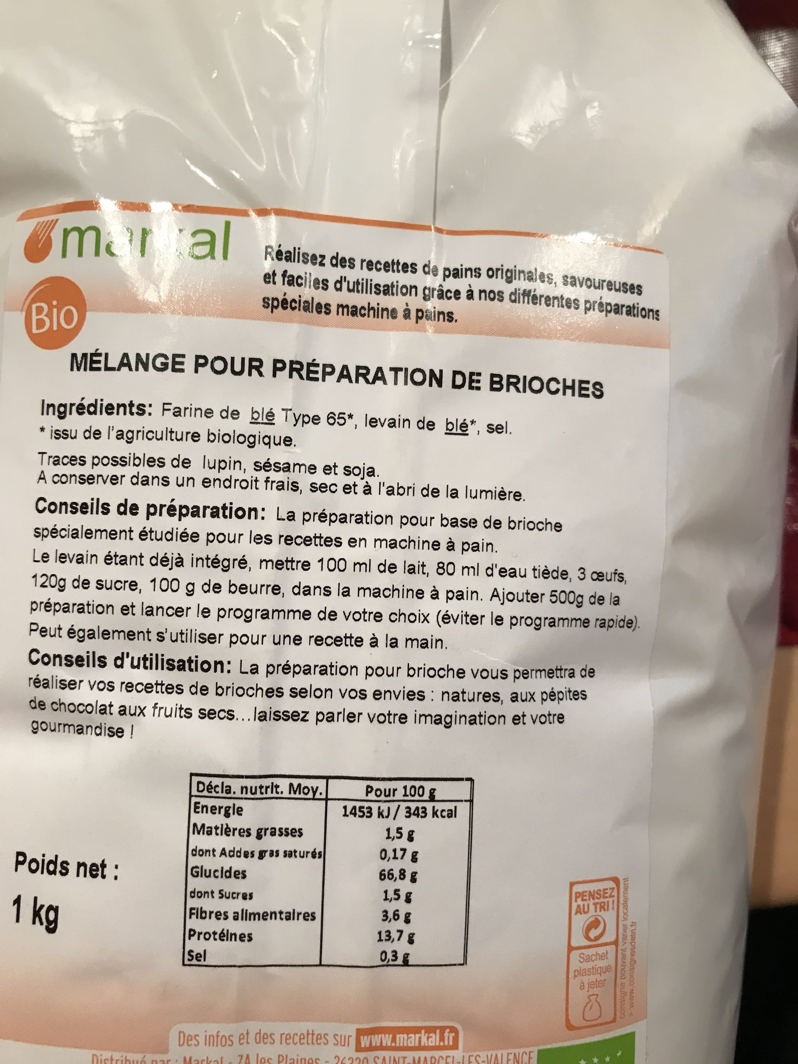 Markal Préparation Pour Brioche packshot