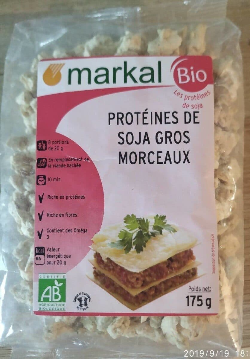 Markal Protéines de soja gros morceaux packshot