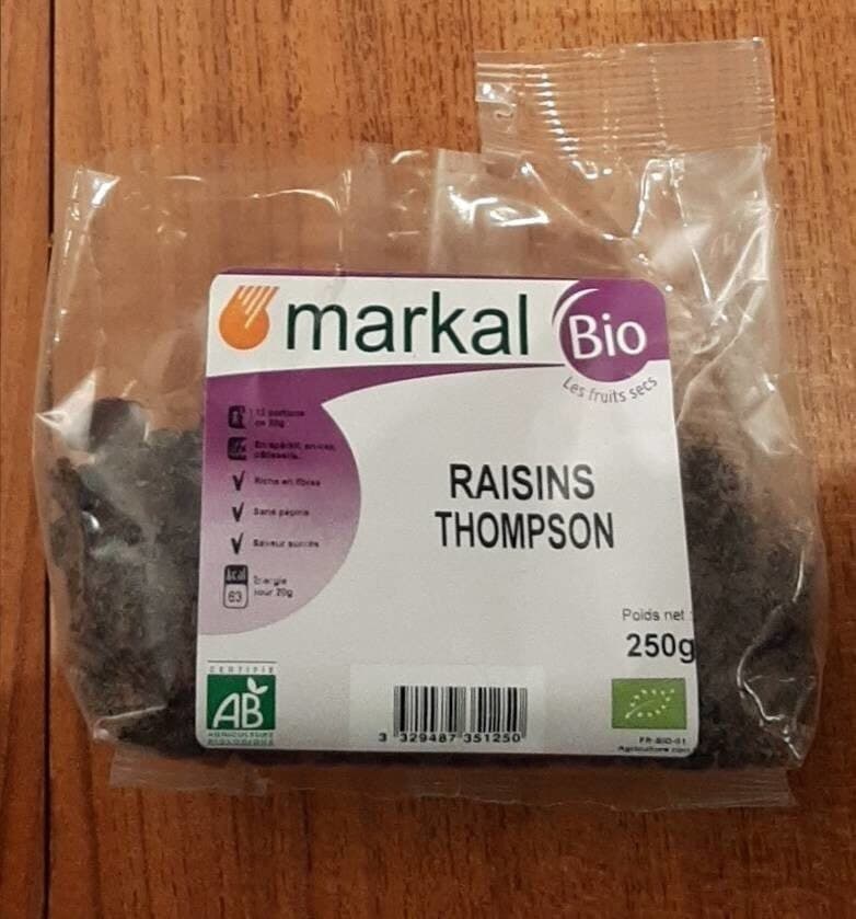 Markal Raisins Thompson packshot