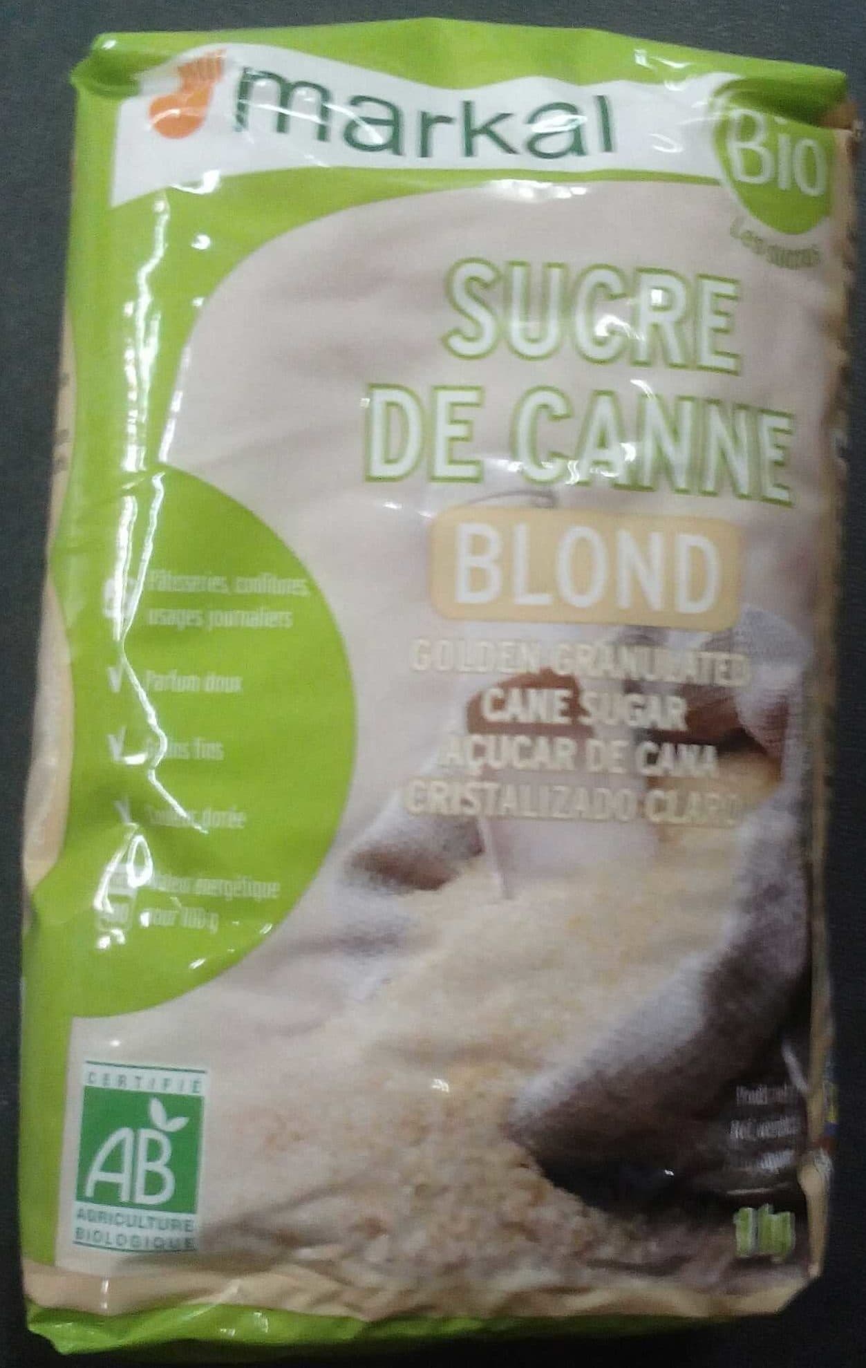 Markal Sucre de canne blond packshot