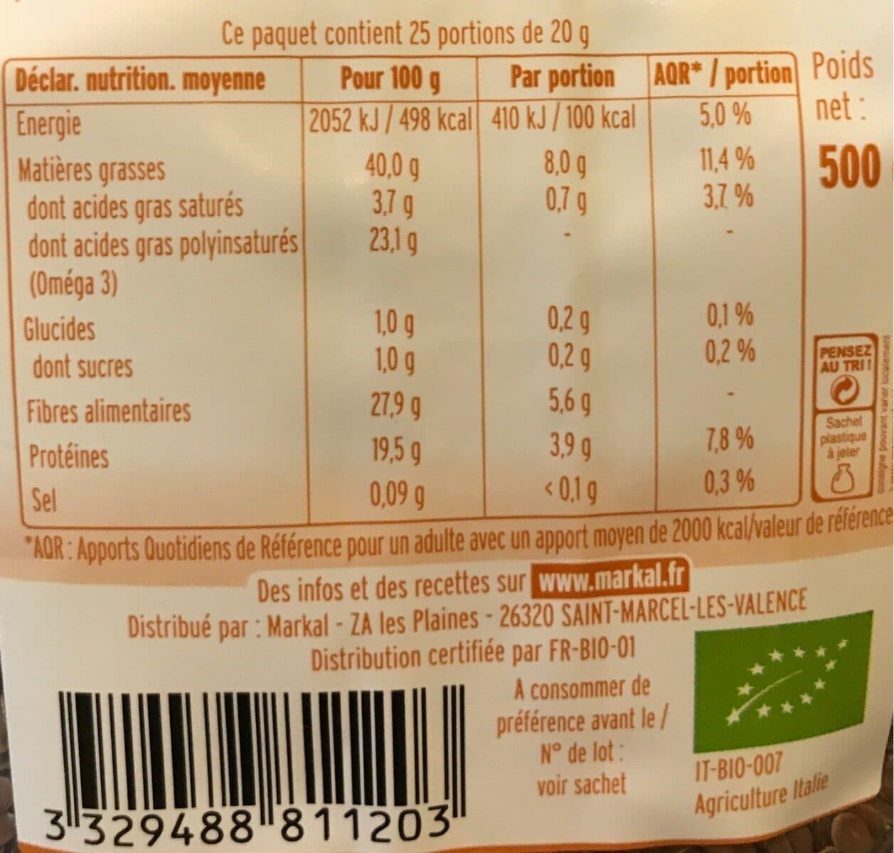 Markal Graine de lin brun packshot