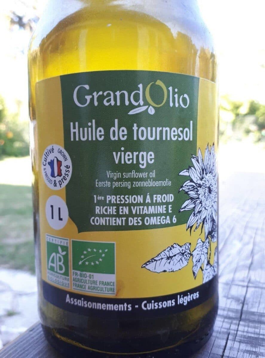Grand Olio Huile De Tournesol Vierge Bio packshot