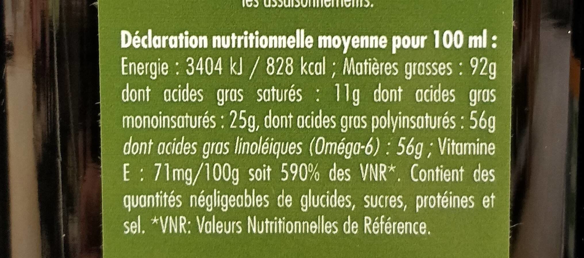 Grand Olio Huile De Tournesol Vierge Bio packshot
