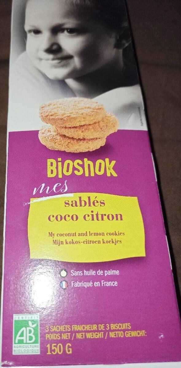 Bioshok Sablés coco-citron packshot