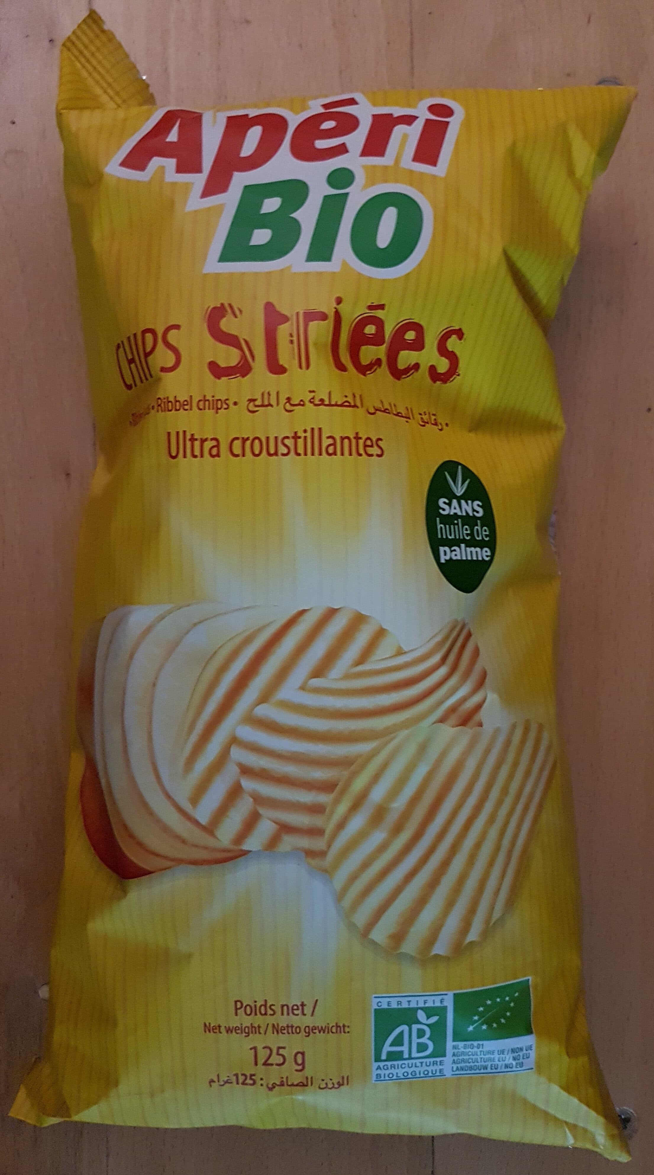 Apéri Bio Chips striées Bio packshot