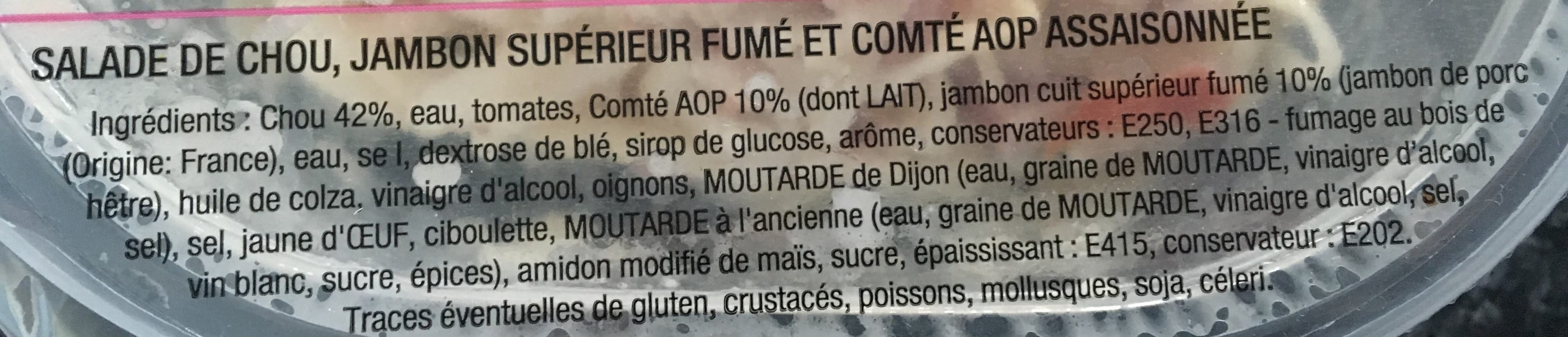 Sans marque Chou, jambon, Comté packshot