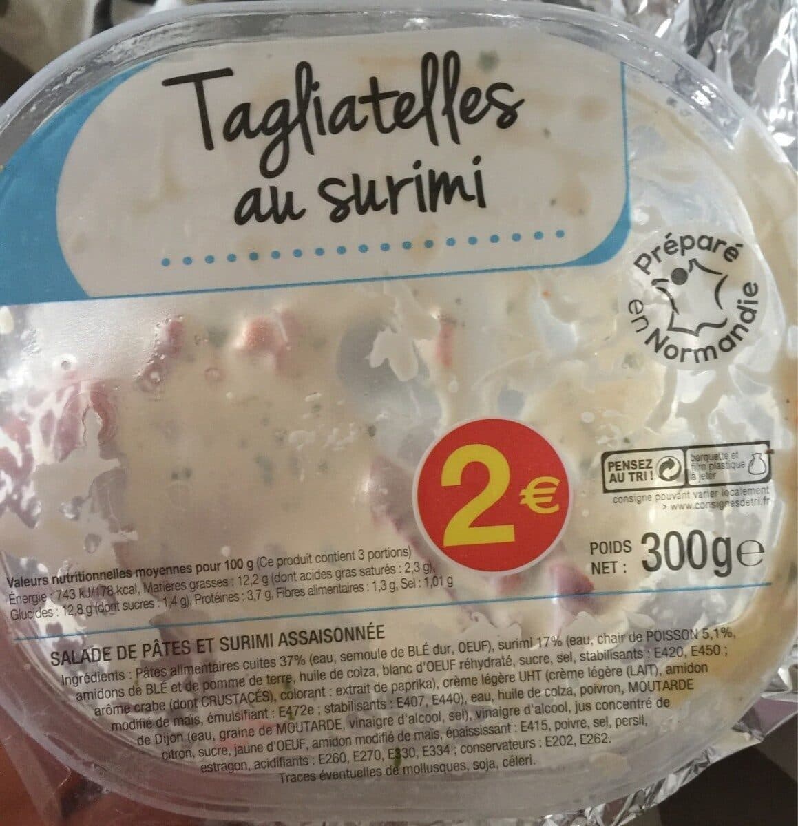 Open Food Facts Tagliatelles au Surimi packshot