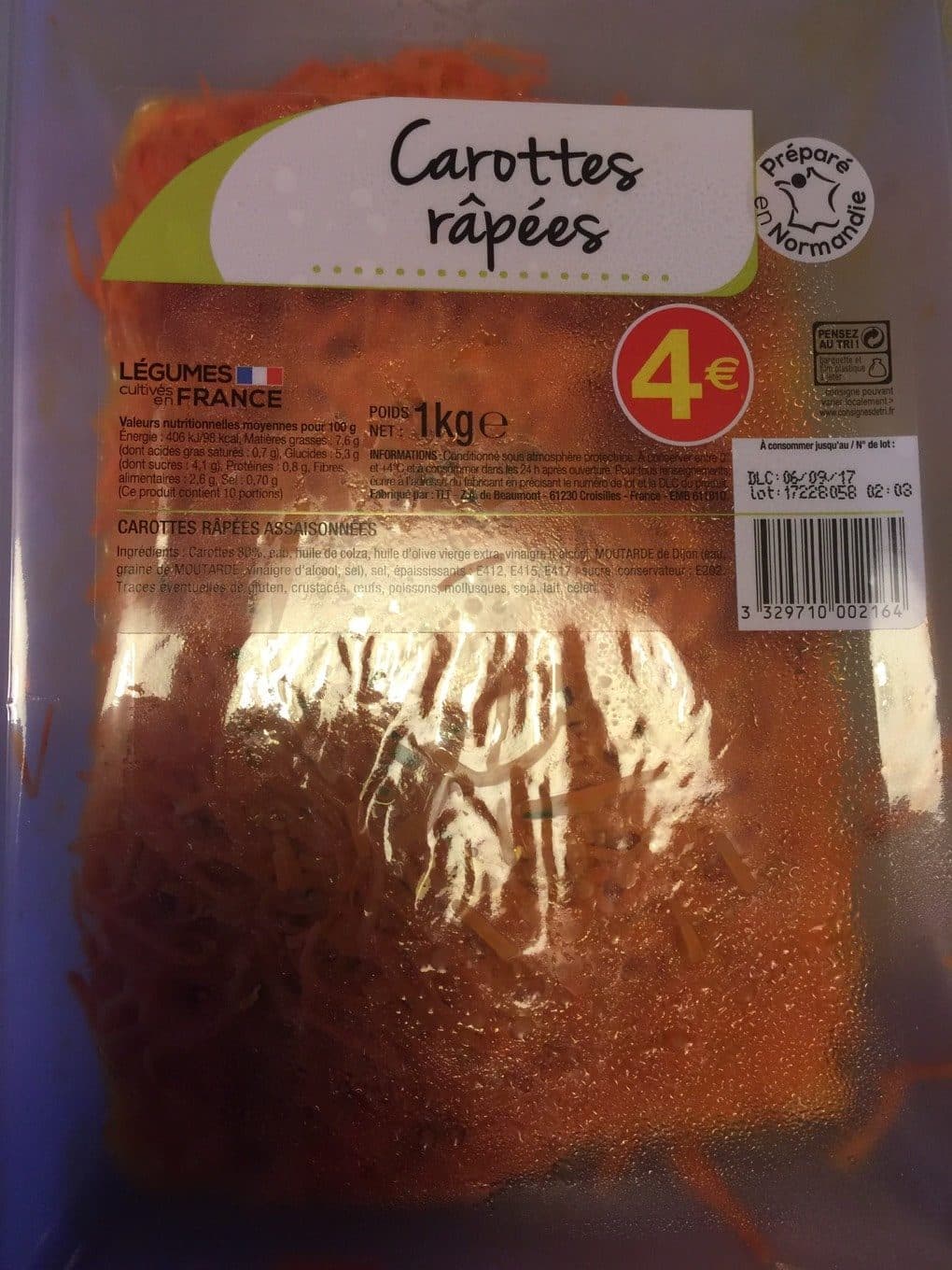 Geant Carottes râpées packshot