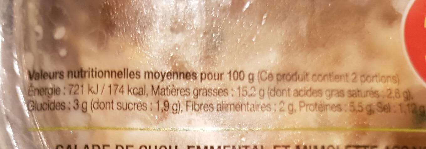 Prépare En Normandie Chou blanc duo de fromage packshot