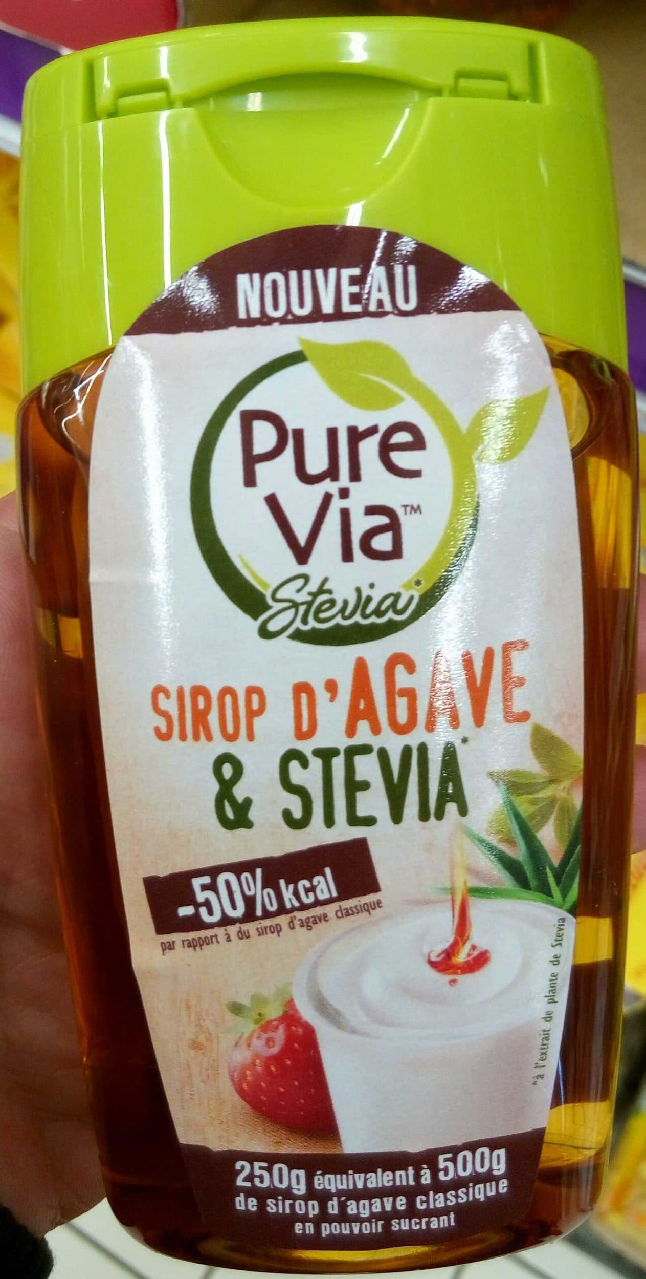 Pure Via Sirop d'Agave & Stévia packshot