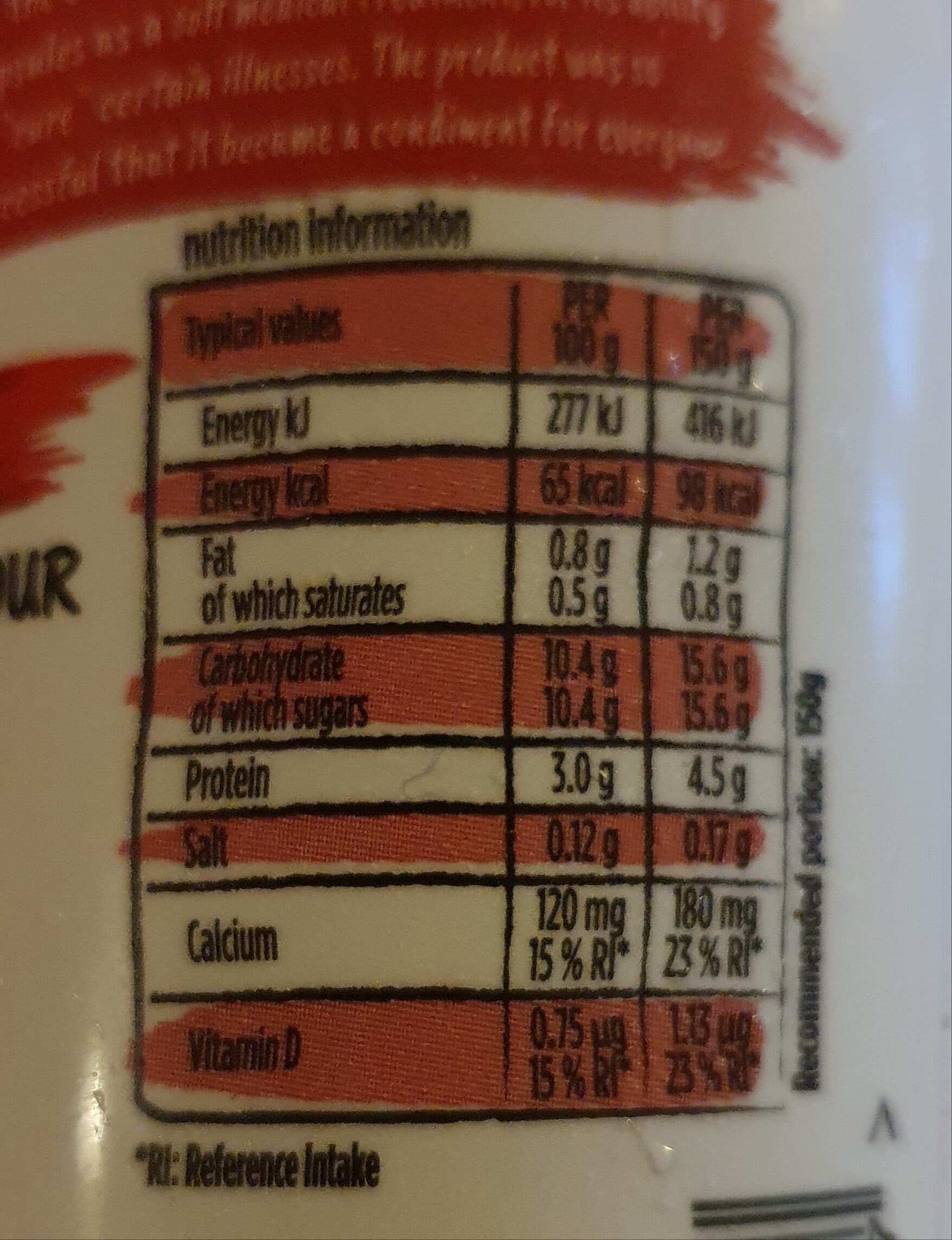 Yoplait Yop Strawberry Flavour Drinkable Yogurt packshot