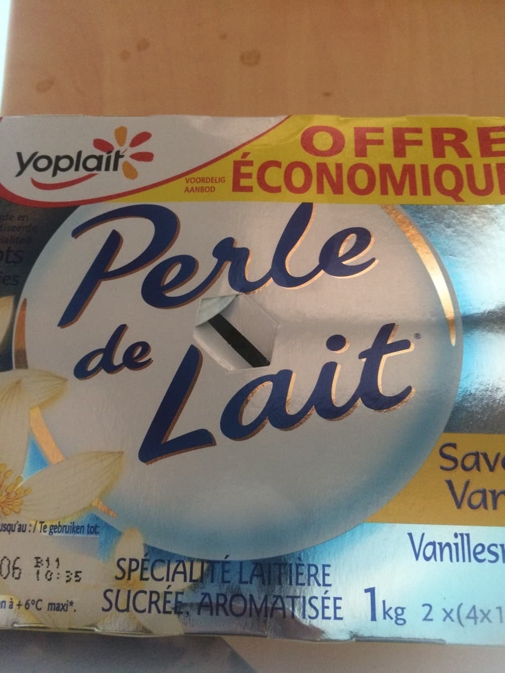 Yoplait Perle De Lait saveur Vanille packshot