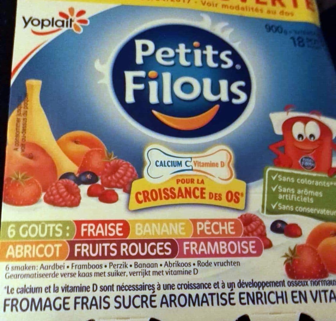 Yoplait Petits filous 6 goûts packshot