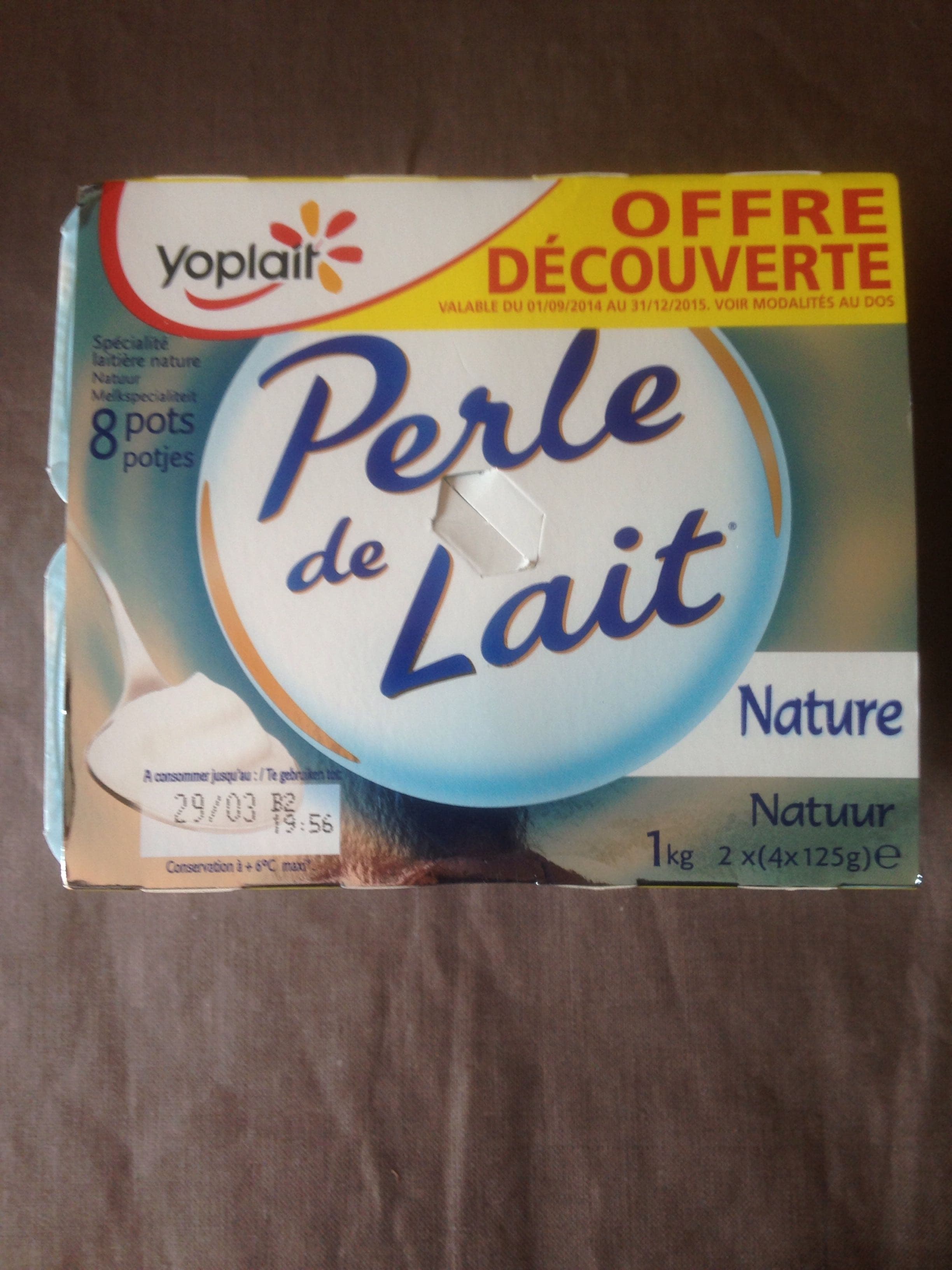 Perle de Lait Perle de Lait Nature (8 pots) - Offre Découverte packshot