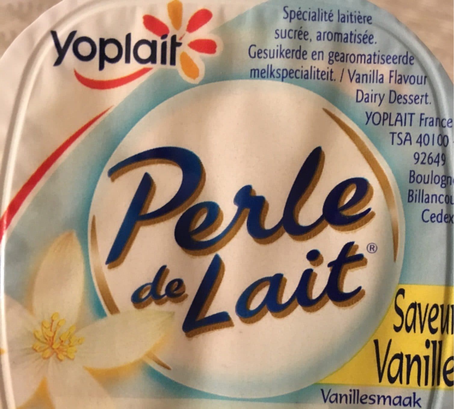Yoplait Perle de Lait Saveur Vanille packshot