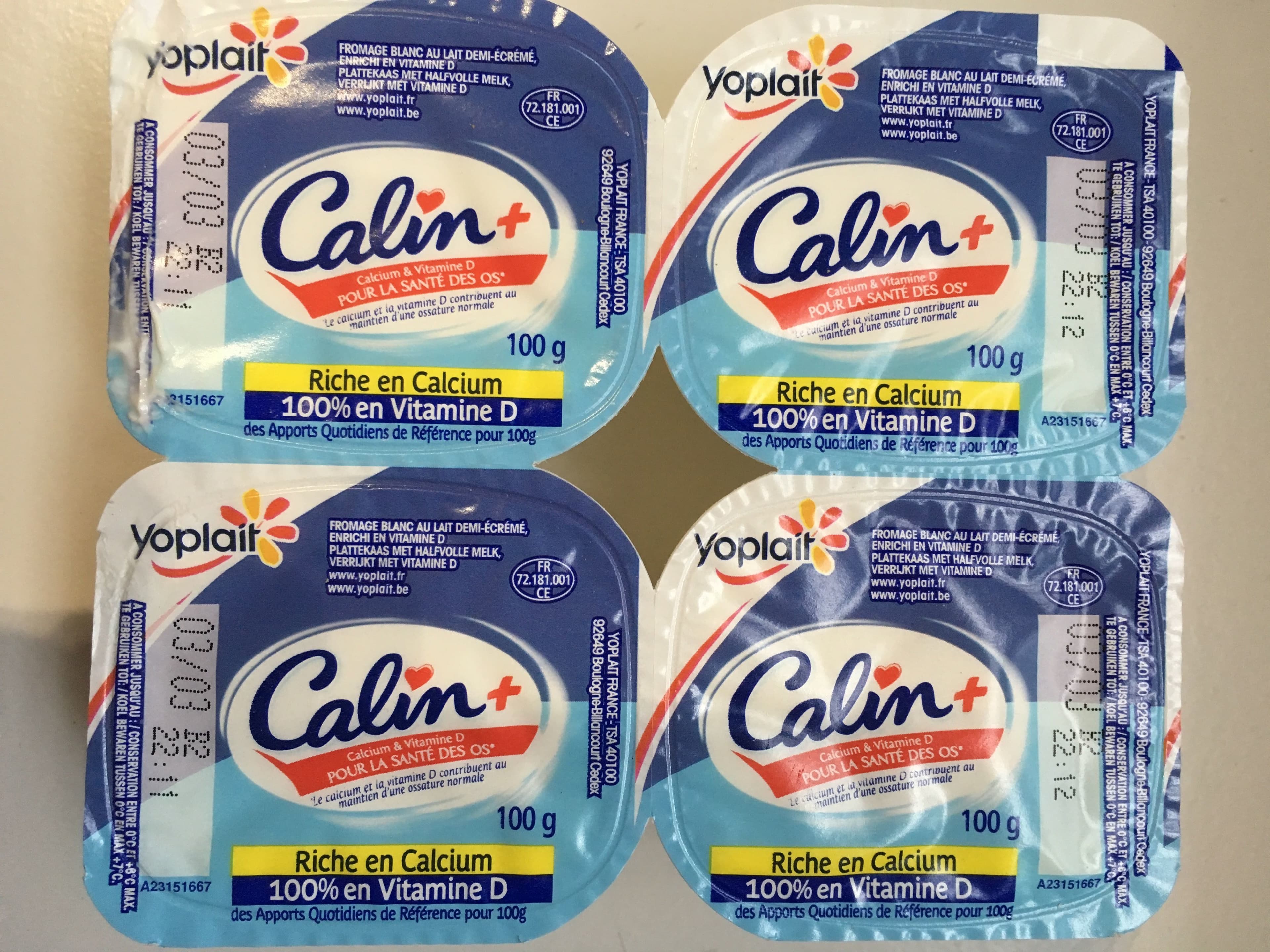 Yoplait Câlin +, x8 packshot