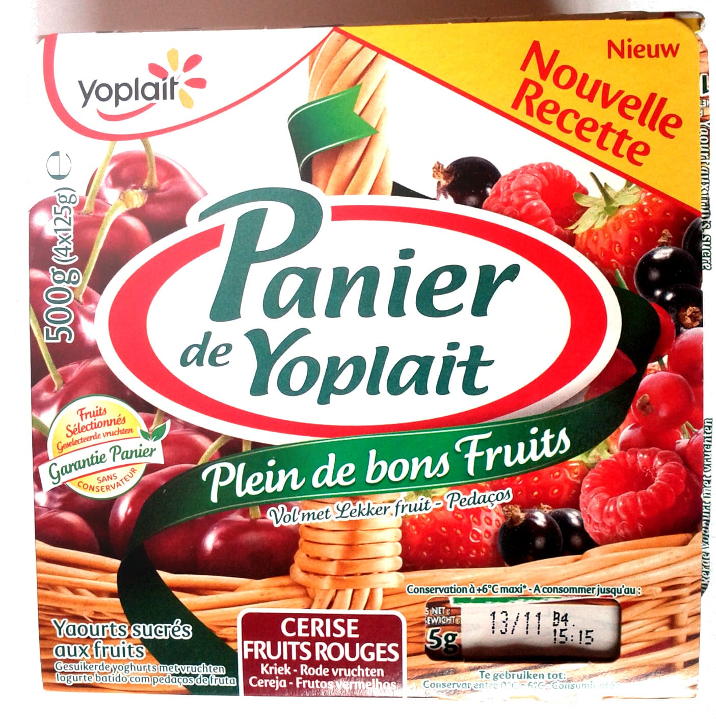 Panier de Yoplait Panier de Yoplait Cerise, Fruits rouges packshot