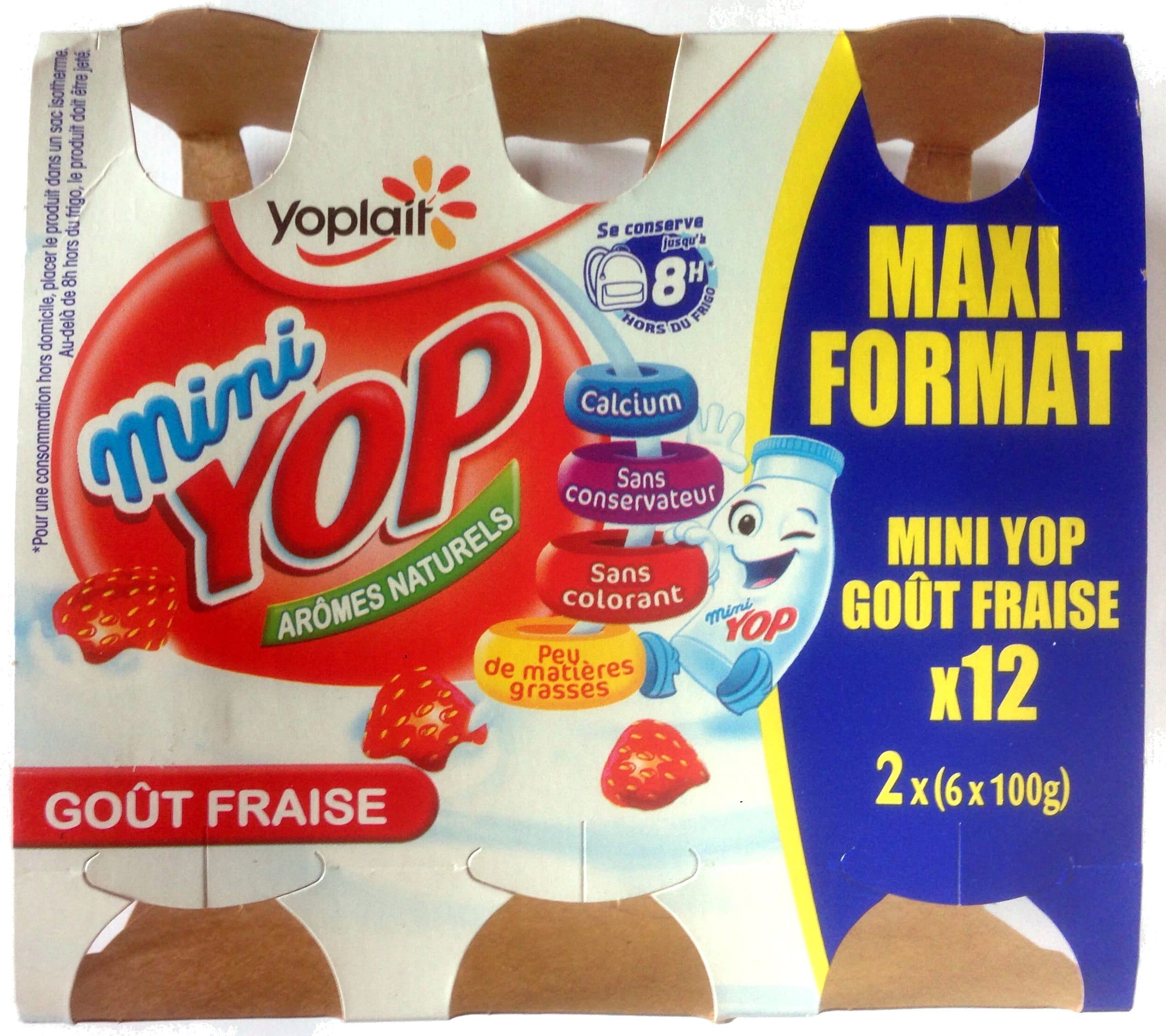 Yoplait Mini Yop Gôut Fraise packshot