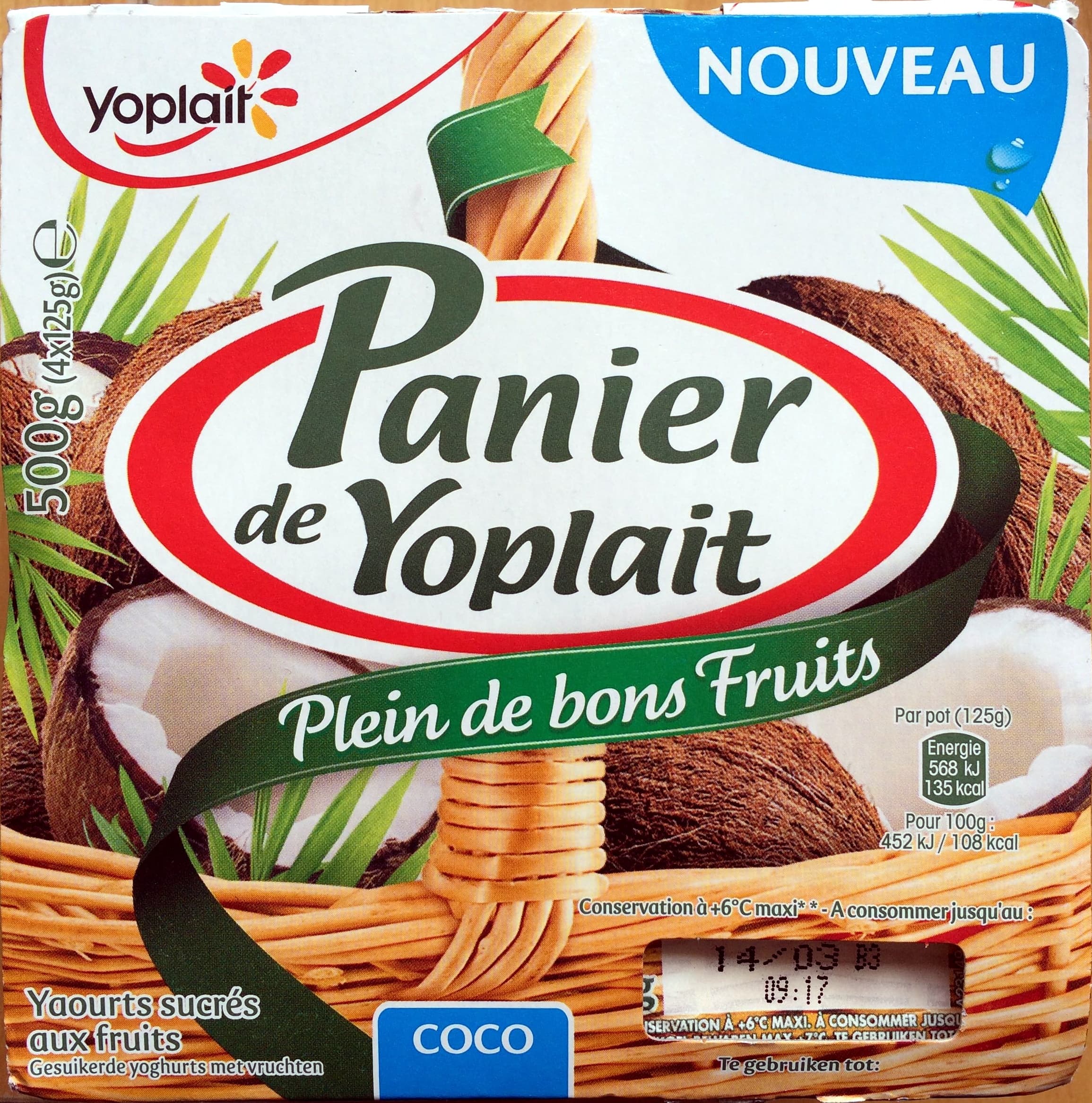 Yoplait Panier de Yoplait Coco packshot
