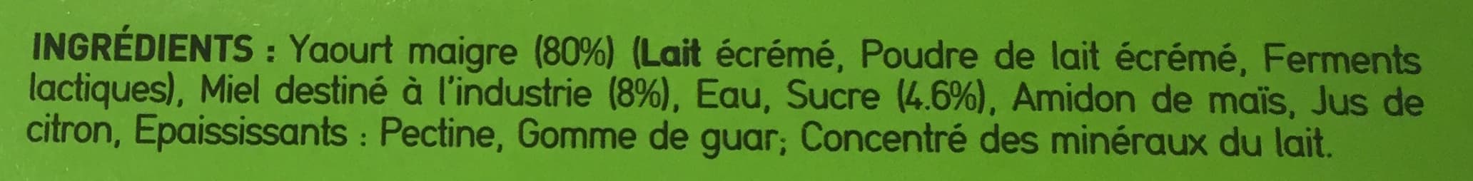 Weight Watchers Consistant & Fondant : Recette au yaourt au miel (0 % MG) 4 pots packshot