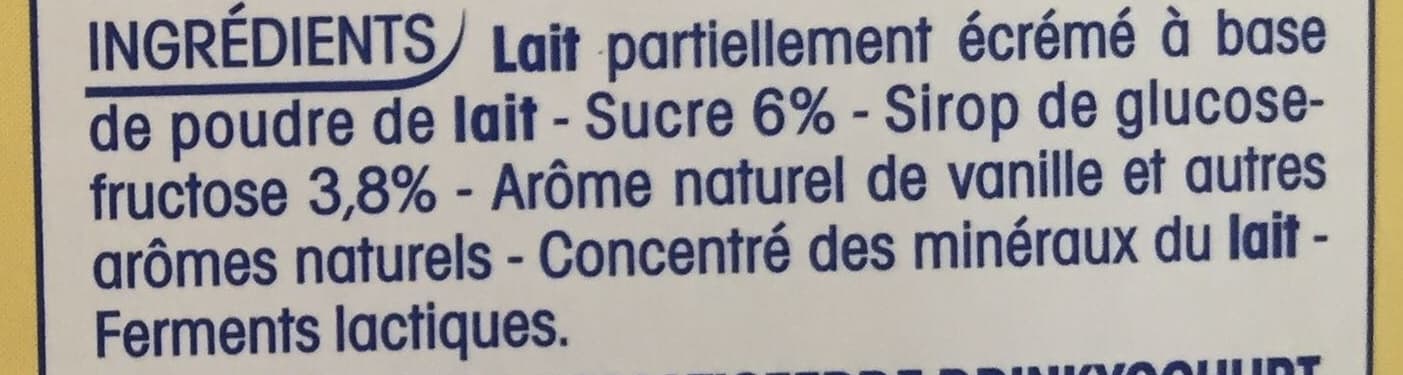 Yop mf Yaourt à boire sucré aromatisé packshot
