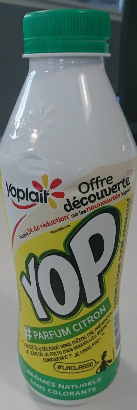 Yoplait Yop parfum citron packshot