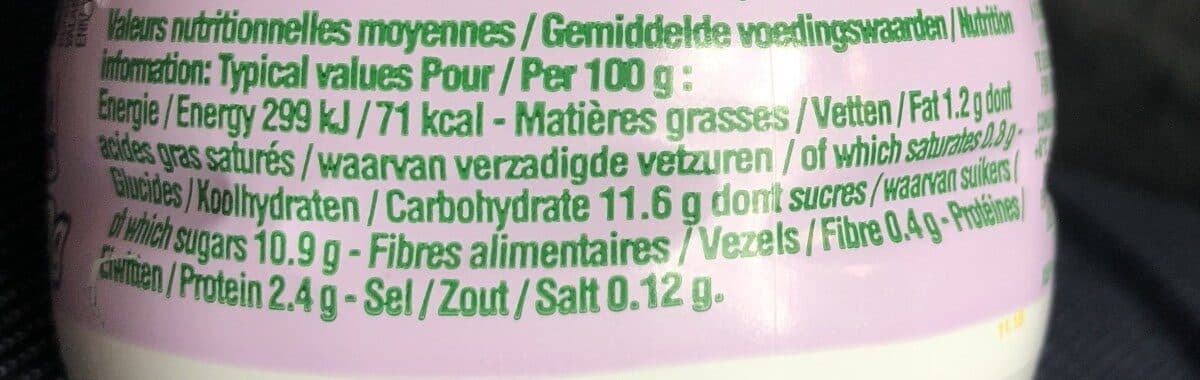 Yoplait Yop fruit sensation myrtille fondante packshot
