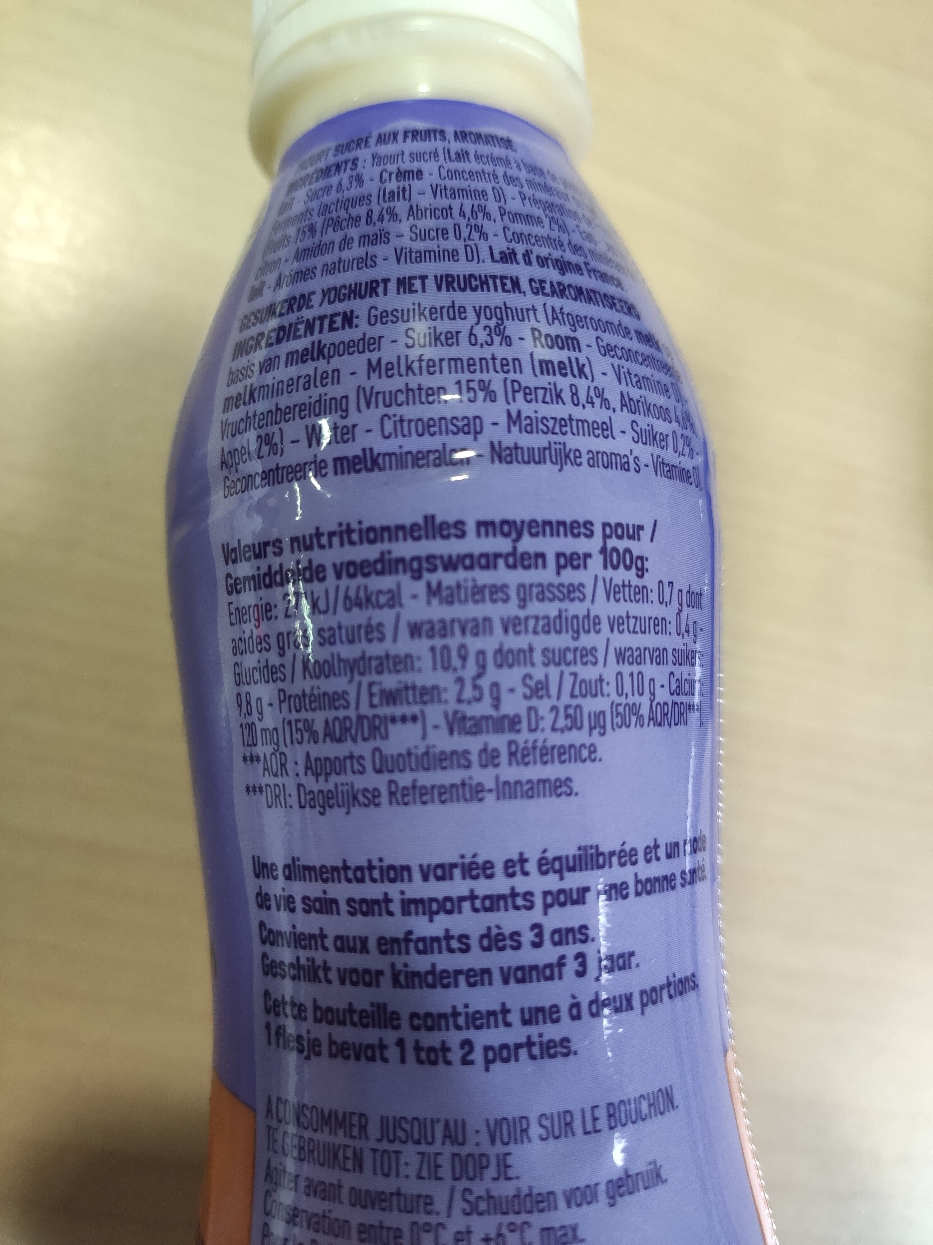 Petits filous smoothie Recette au yaourt sucrée aux fruits, aromatisée packshot
