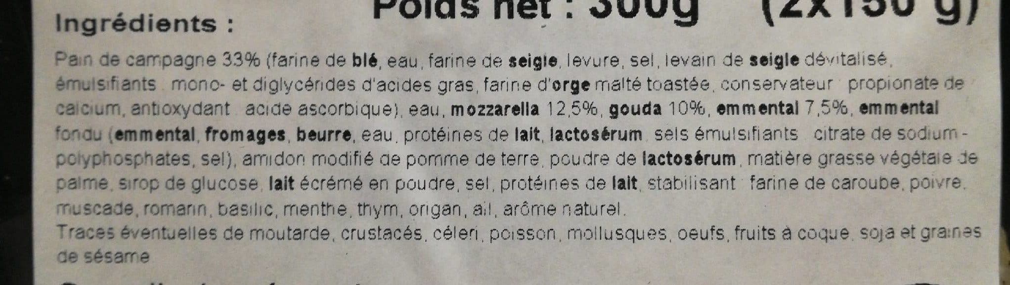 Open Food Facts 2 CROQUES AUX 3 FROMAGES packshot