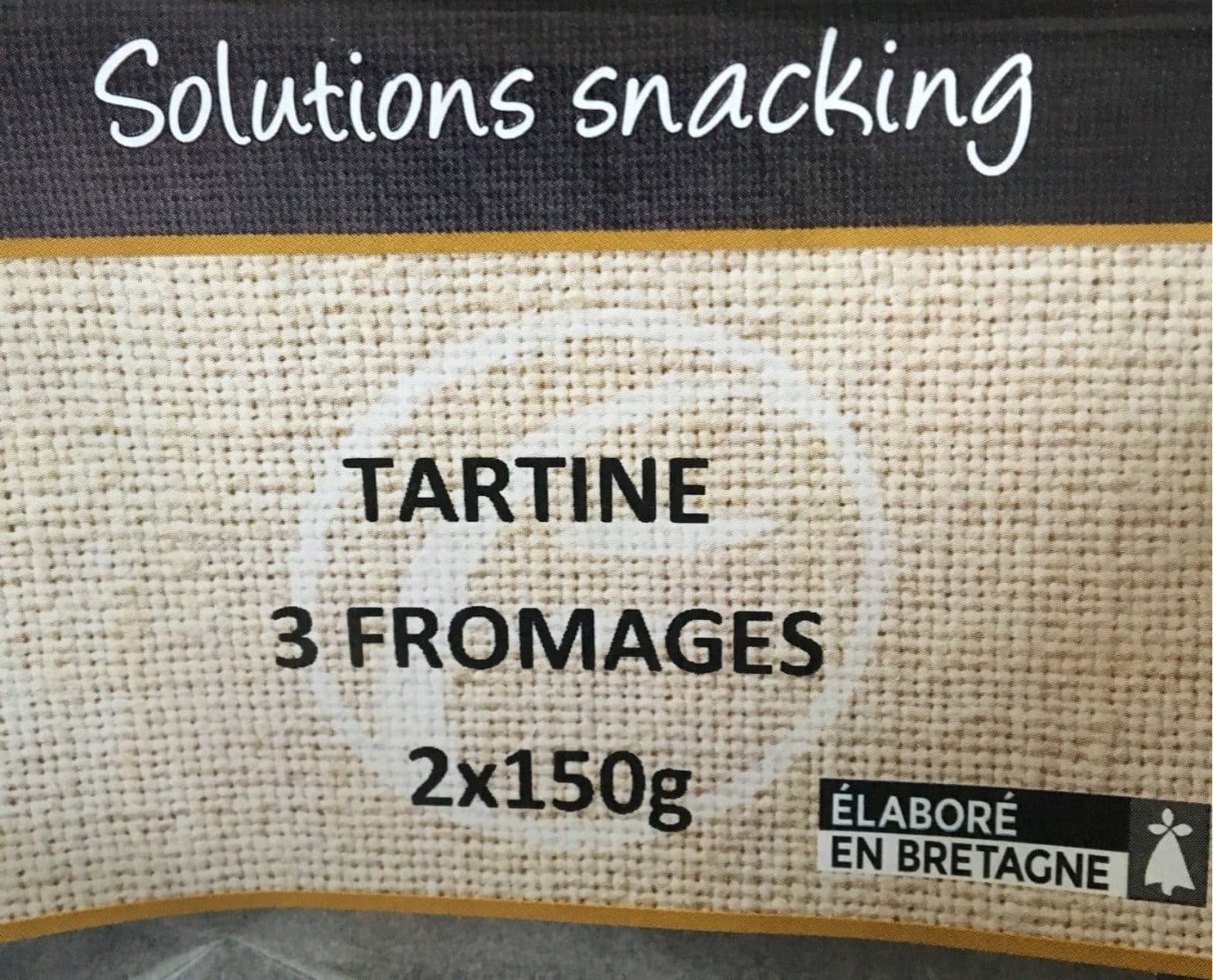 Open Food Facts Tartine 3 fromage packshot