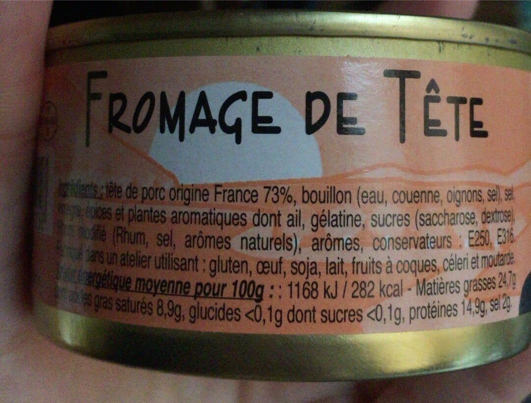 Open Food Facts Fromage de tete TEYSSIER packshot