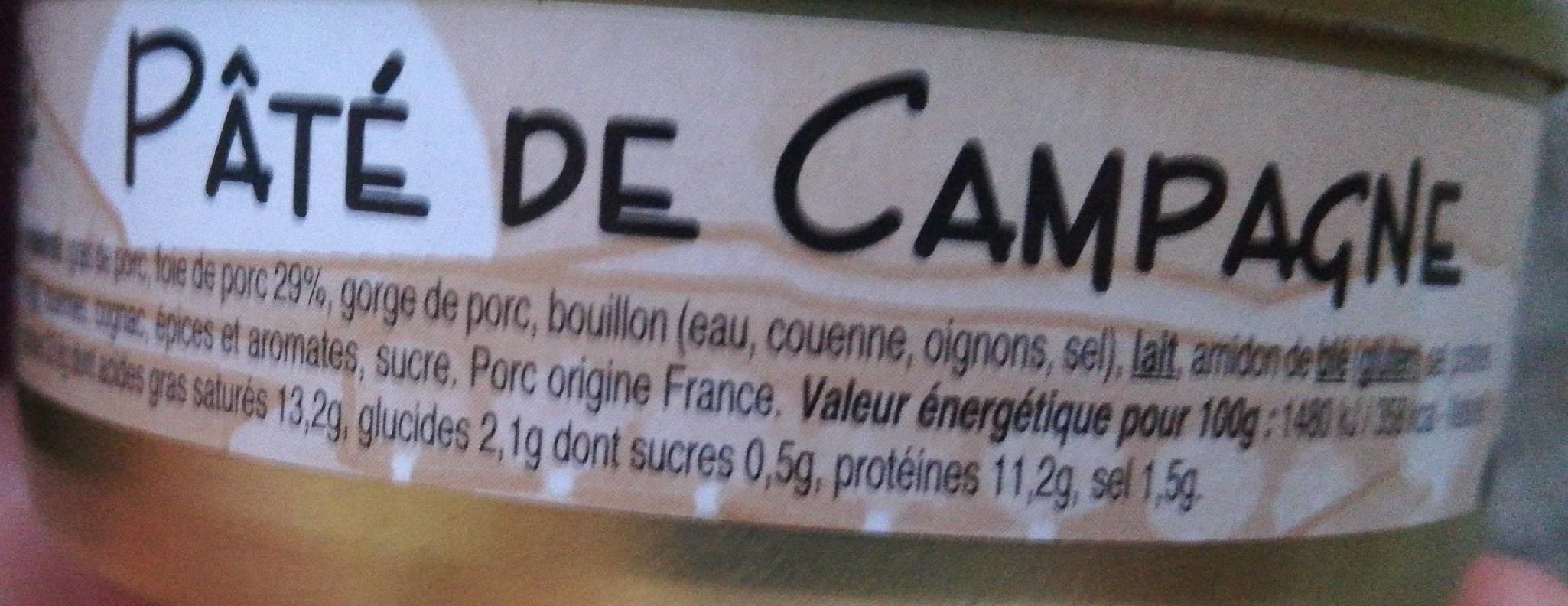 Open Food Facts Pâté de campagne packshot