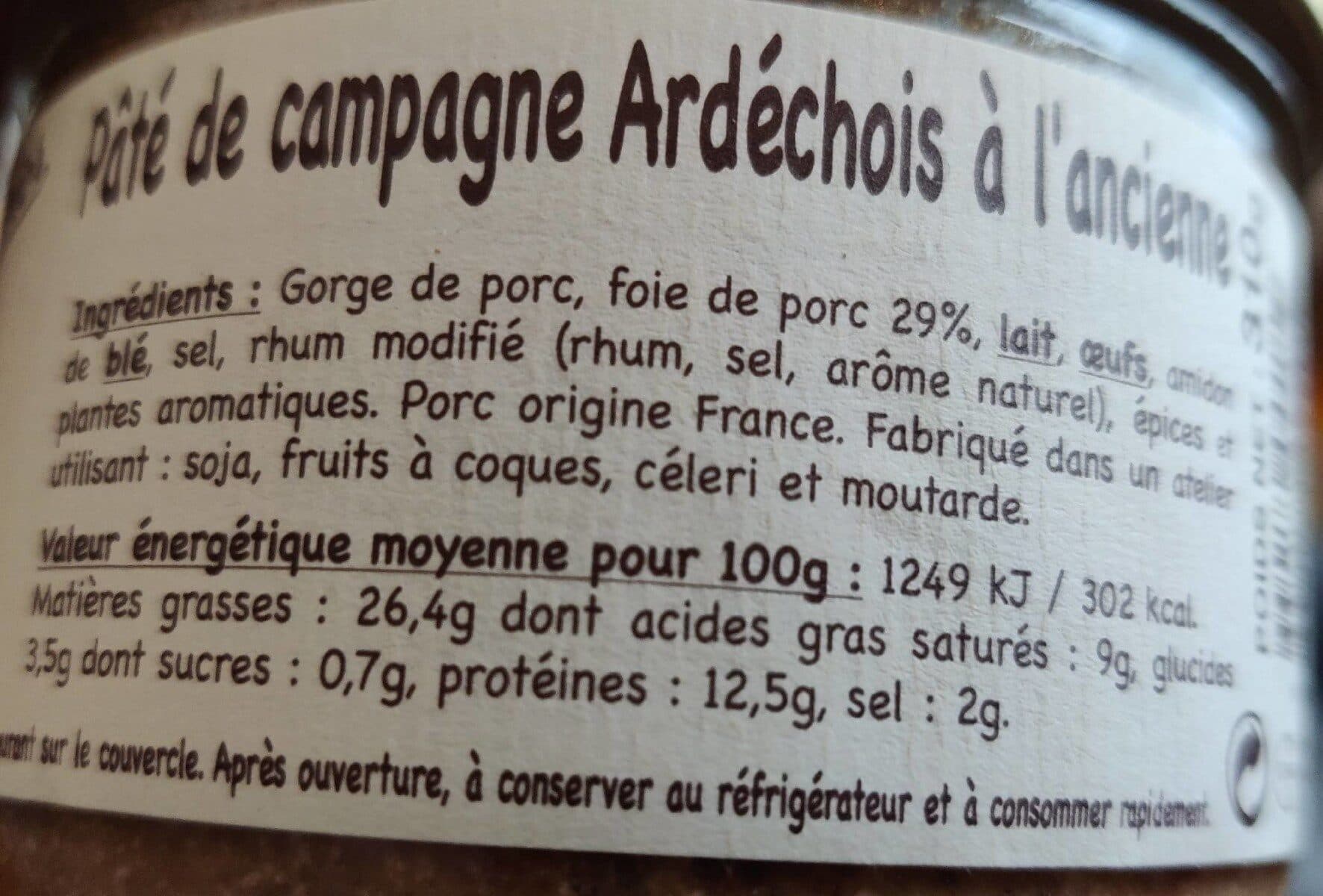 Teyssier Pate de campagne Ardechois a l'ancienne TEYSSIER packshot
