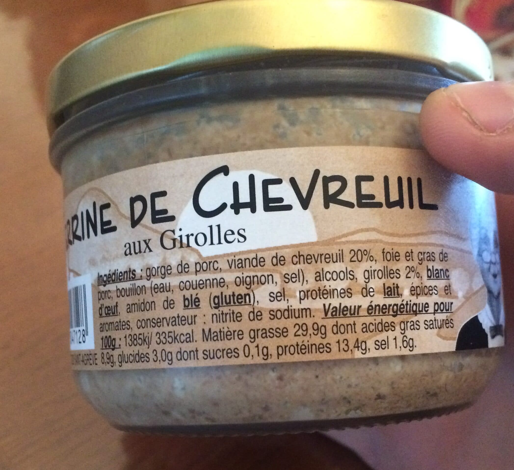 Teyssier Terrine de chevreuil aux girolles packshot