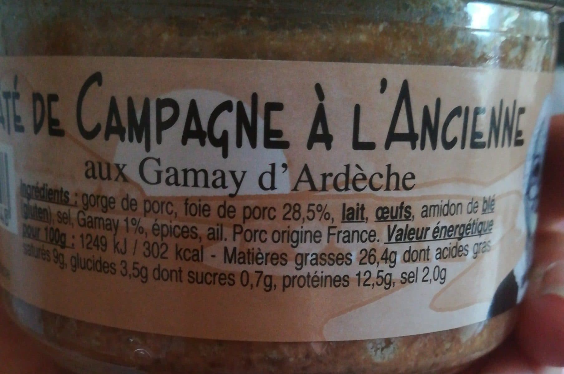 Open Food Facts Pâté de campagne packshot